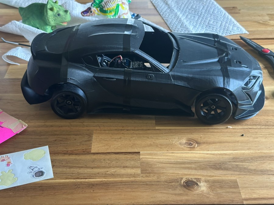 Masked for two-tone paint
