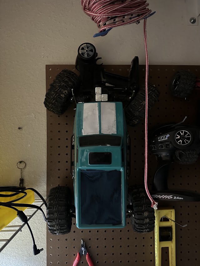 Teal Pickup Monster Truck